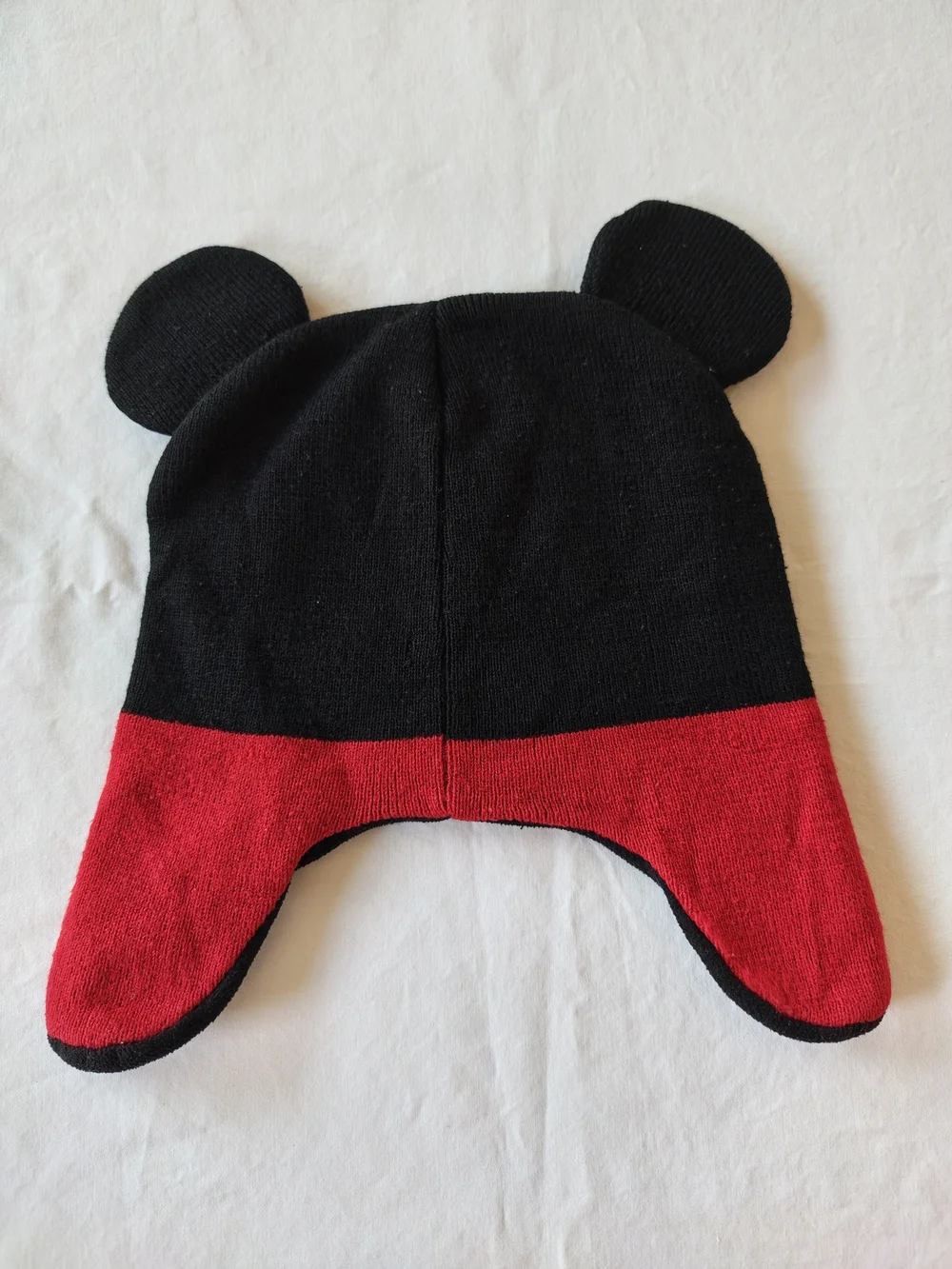 Disney Mickey Mouse Black & Red Earflap Kids Hat